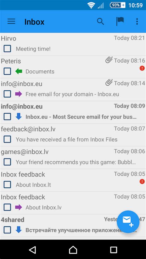 inbox.lv email